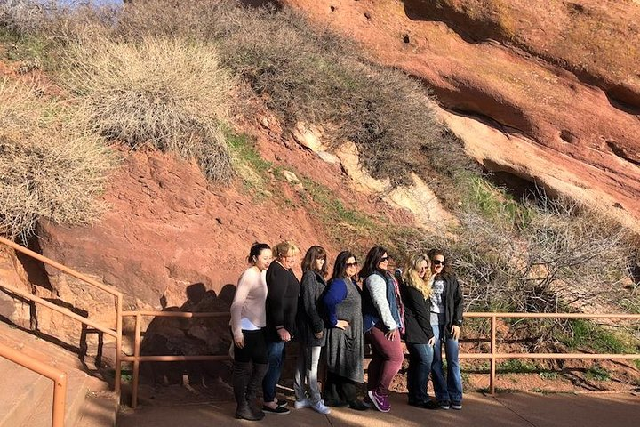 Girls having fun at Red Rocks Park and Amphitheater